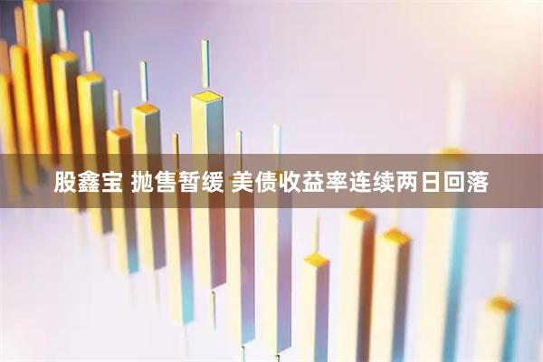 股鑫宝 抛售暂缓 美债收益率连续两日回落